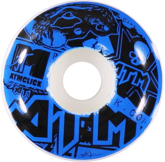 ATM Stickers Green 54mm Skateboard Wheels