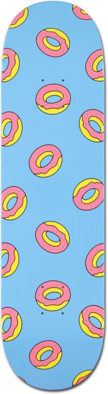 Odd Future Donut Blue 8.38 Skateboard Deck