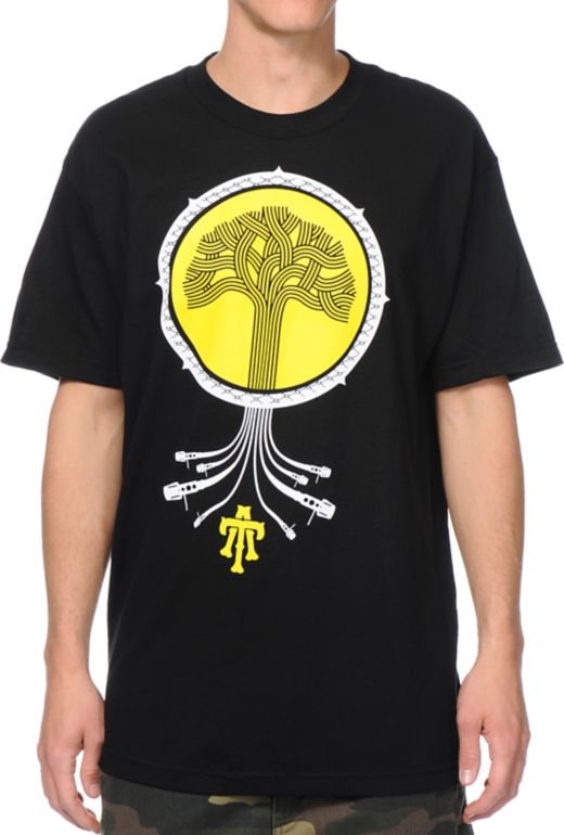 Teruo Eastern Rooted Black Tee Shirt
