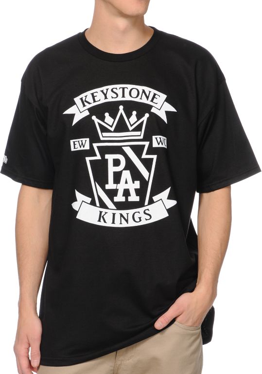 Elsewear PA K.Stone Kings Black Tee Shirt