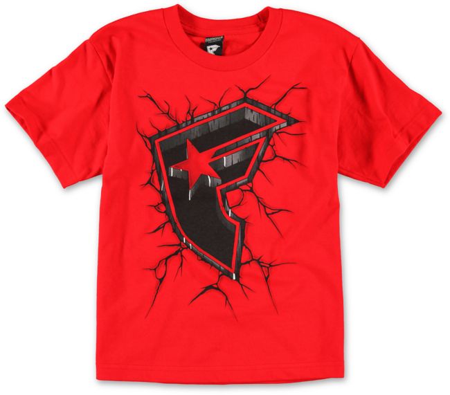 Famous Stars & Straps Stamp Rock Red Red Tee Shirt