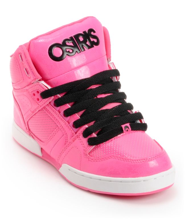 Osiris Kids NYC 83 Pink, Pink & Black Skate Shoe