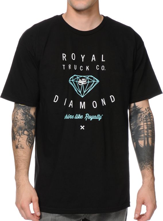 Royal x Diamond Black Tee
