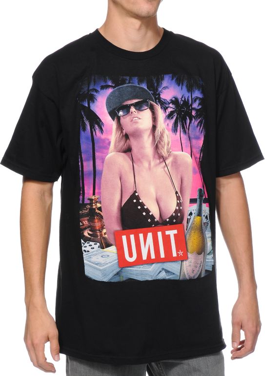 Unit Resort Black Tee Shirt