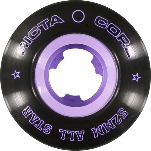 Ricta All Star Black & Purple 52mm Skateboard Wheels