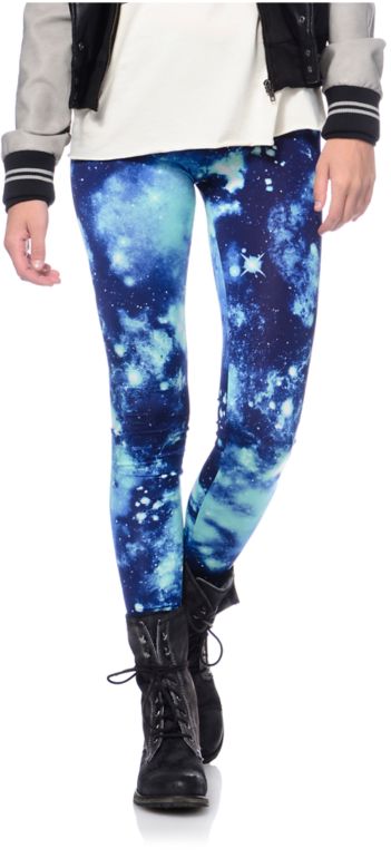 See You Monday Blue Celestial Leggings