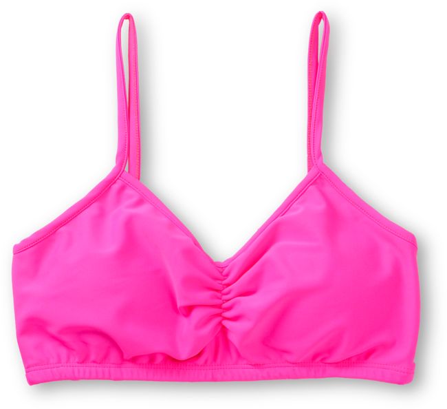 See You Monday Neon Coral Bralette