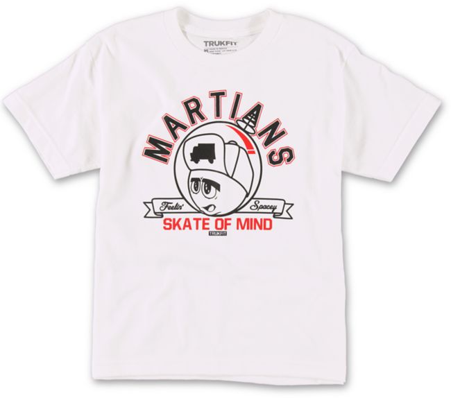 Trukfit Boys Martians White Tee Shirt