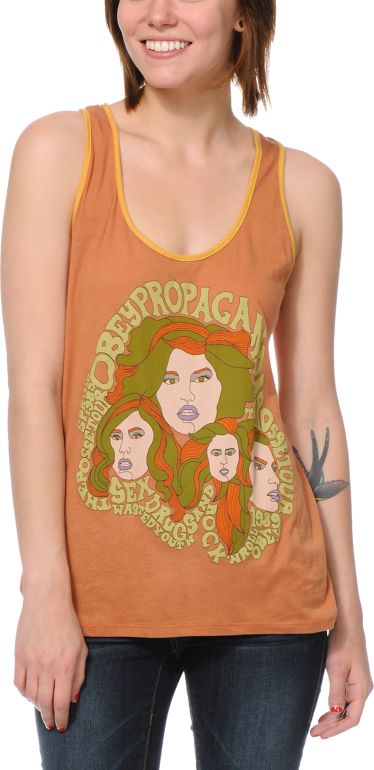 Obey Posse Tour Copper Rookie Tank Top