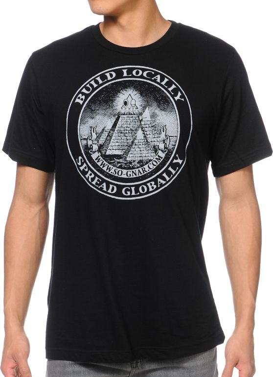 So-Gnar Build Locally Black Tee Shirt