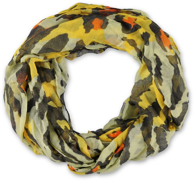 D&Y Abstract Cheetah Tiger Print Infinity Scarf