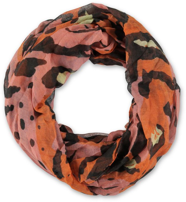 D&Y Abstract Cheeta Tiger Pink Infinity Scarf
