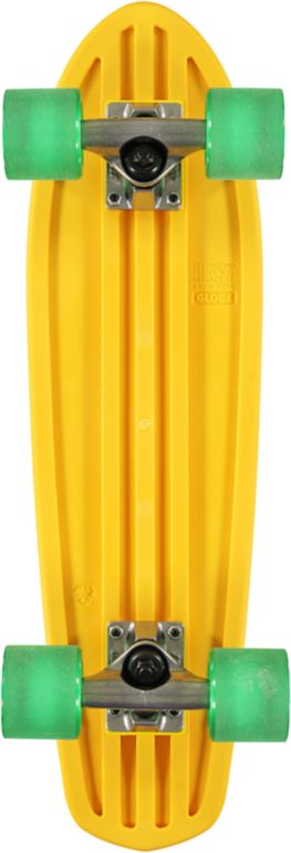 Globe Bantam 24 Clear Yellow Cruiser Complete Skateboard