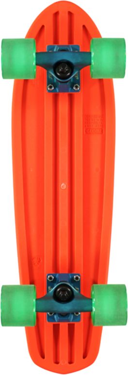 Globe Bantam 24 Clear Orange Cruiser Complete Skateboard