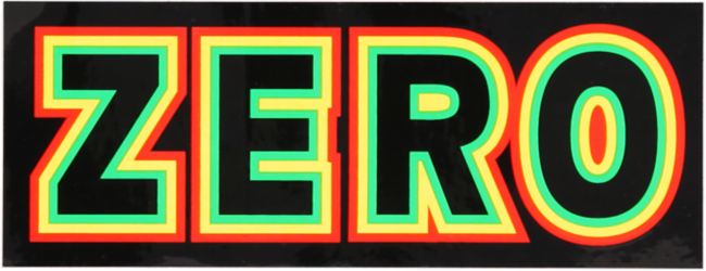Zero Rasta Bold Sticker