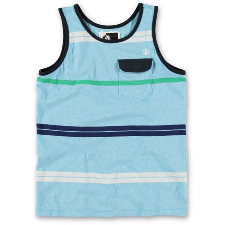 Volcom Boys Avenida Blue Stripe Pocket Tank Top