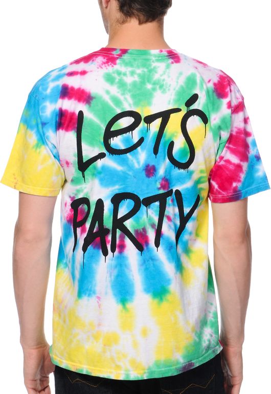 Loser Machine Lets Party Tie Dye Tee Shirt