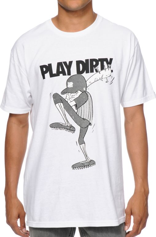 Undefeated Dirty Baseball White Tee Shirt