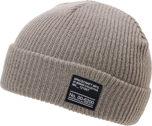 Spacecraft Dock Grey Fold Beanie