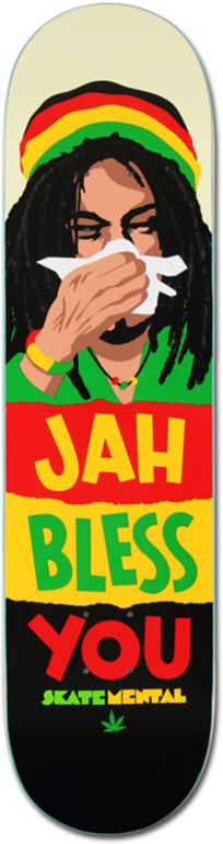 Skate Mental Jah Bless You 8.0 Skateboard Deck