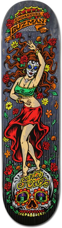 Santa Cruz Guzman Chica Muertes 8.2 Skateboard Deck