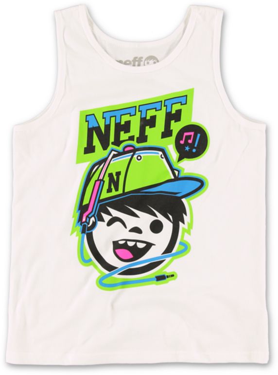 Neff Boys Cordy White Tank Top