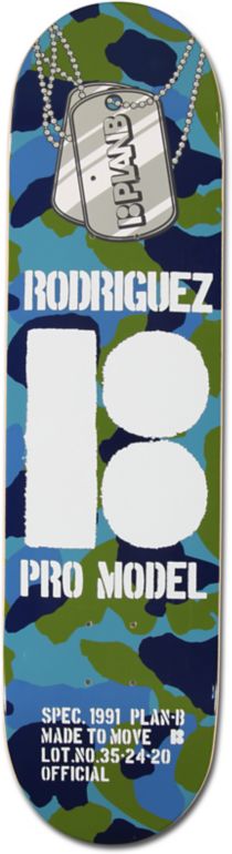 Plan B Rodriguez Camo 8.0 Skateboard Deck