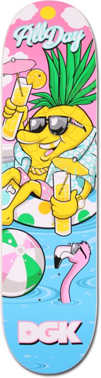 DGK x Zumiez Couch Tour 2013 Pineapple 8.0 Skateboard Deck