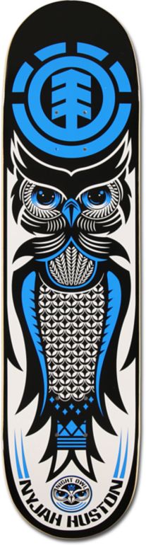 Element Nyjah Huston Night Owl 8.0 Skateboard Deck