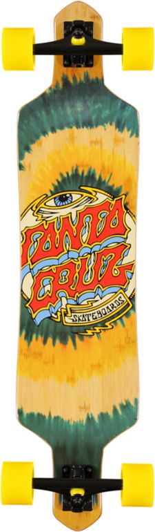 Santa Cruz Trip Dot Tie Dye 38 Bamboo Slalom Longboard