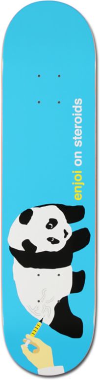 Enjoi Steroids Turquoise Panda 7.75 Skateboard Deck