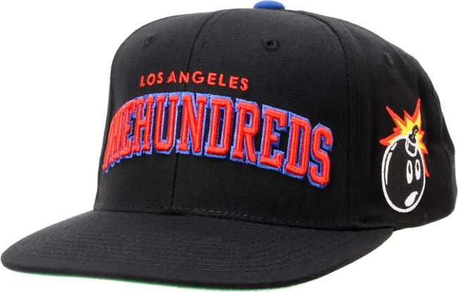 The Hundreds Player Black & Blue Snapback Hat