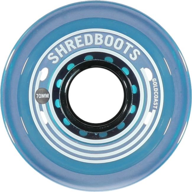 Gold Coast Shred Boot 70mm Blue Skateboard Wheels