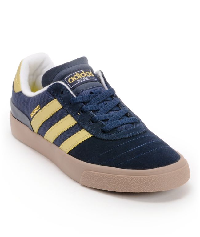 Adidas Busenitz Vulc Navy & Gold Skate Shoe
