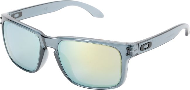 Oakley Holbrook Crystal Black & Emerald Iridium Sunglasses