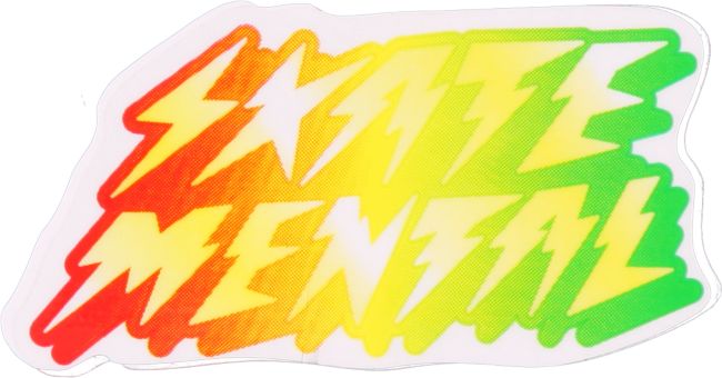Skate Mental Bolts Rasta Sticker