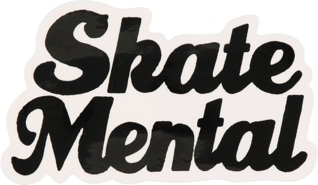 Skate Mental Script Sticker