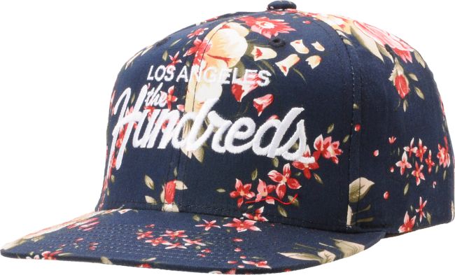 The Hundreds Team Floral Navy Snapback Hat