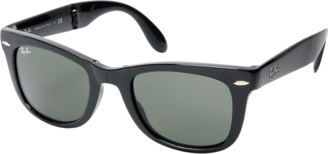Ray-Ban Folding Wayfarer Gloss Black Sunglasses