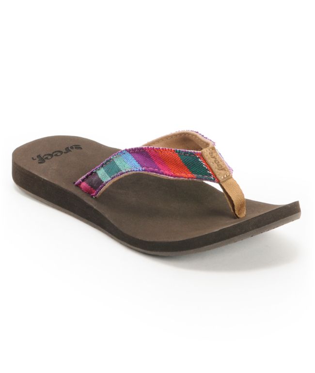 Reef Girls Guatemalan Love Dark Brown Sandals