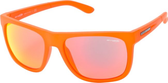 Arnette Fire Drill Transparent Orange & Mirror Red Sunglasses