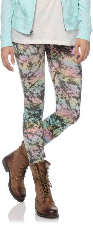 See You Monday Rainbow Graffiti Leggings