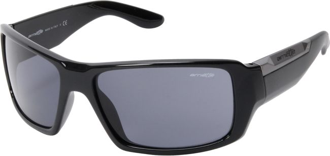 Arnette Big Deal Gloss Black & Mirror Blue Sunglasses