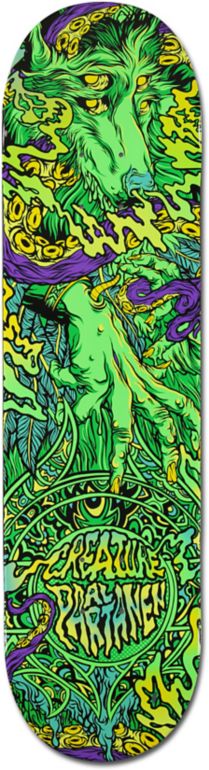 Creature Spirit Animal Al Partanen P2 8.1 Skateboard Deck
