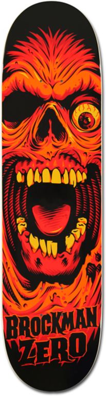 Zero Brockman Death Face 8.0 Skateboard Deck
