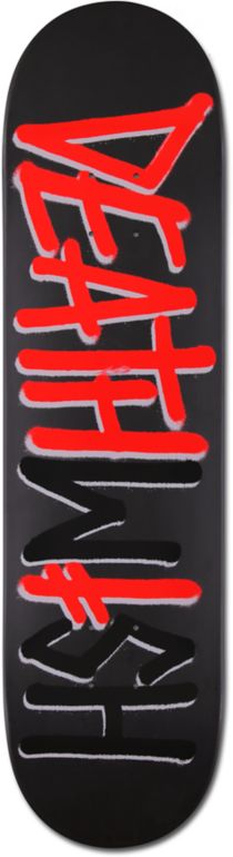 Deathwish Deathspray Black, Red, & Grey 8.125 Skateboard Deck