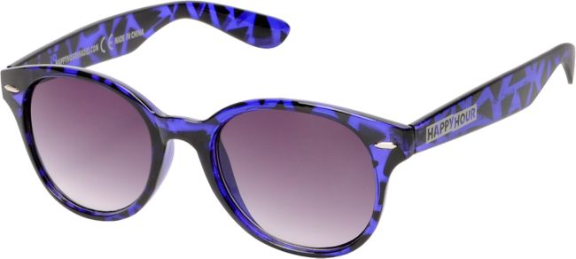 Happy Hour Dreamers Purple Triangles Sunglasses