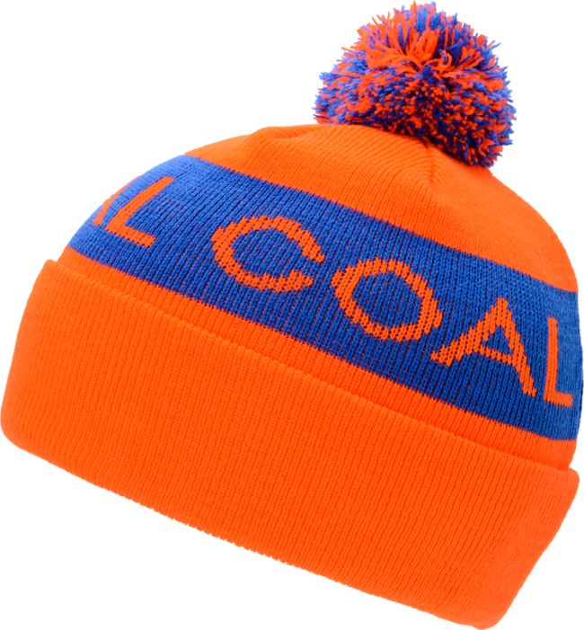 Coal Team Orange Pom Beanie