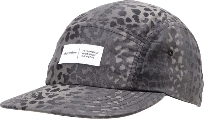 Akomplice Black Leopard 5 Panel Hat