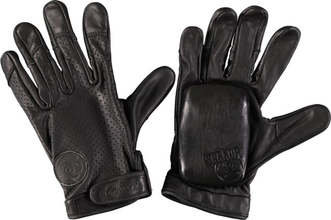 Sector 9 Driver Black Leather Slide Gloves